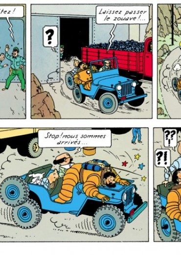 jeep raket naar de maan kuifje stripweb 1