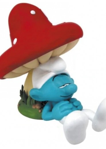 spaarpot slapende smurf stripweb