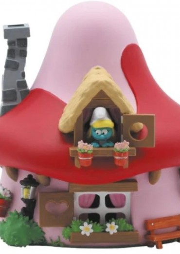 spaarpot smurfin huis stripweb