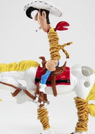 beeldje lucky luke vastgebonden stripweb 4