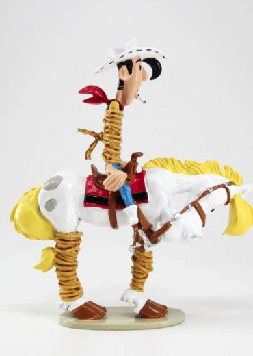 beeldje lucky luke vastgebonden stripweb 2