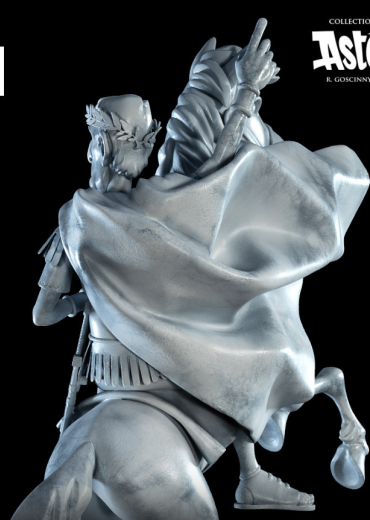 fariboles beeldje asterix ceasar te paard stripweb 4