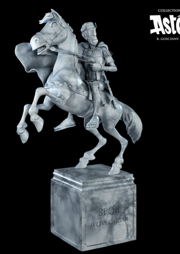 fariboles beeldje asterix ceasar te paard stripweb