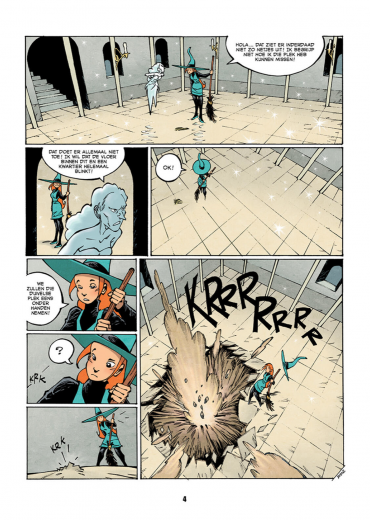 Melisande in roze en zwart stripweb 2