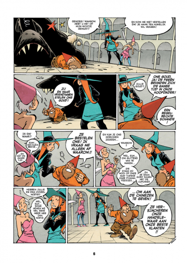 Melisande in roze en zwart stripweb 4