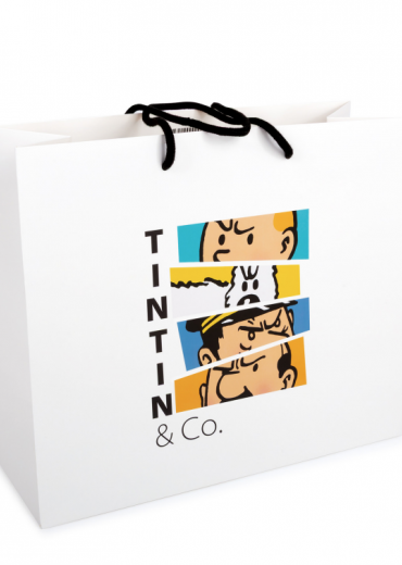 luxe papieren zak in kleur stripweb