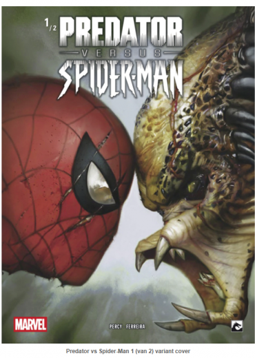 Predator vs spider-man 1 van 2 variant cover
