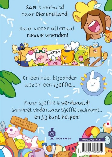 Welkom op diereneiland - achterkantStripweb