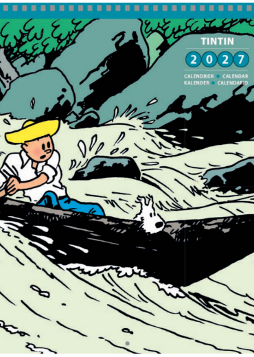 TINTIN KUIFJE KALENDER 2027 STRIPWE