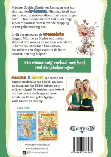 Het geheime bos achterflap Stripweb